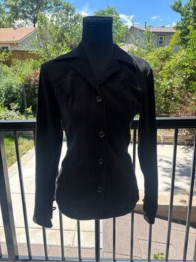 Trilogy Rampage Black Button-Up Blazer